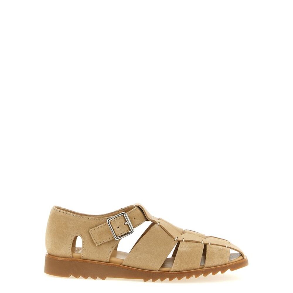 PARABOOT Beige Calfskin Flat Men's Sandals